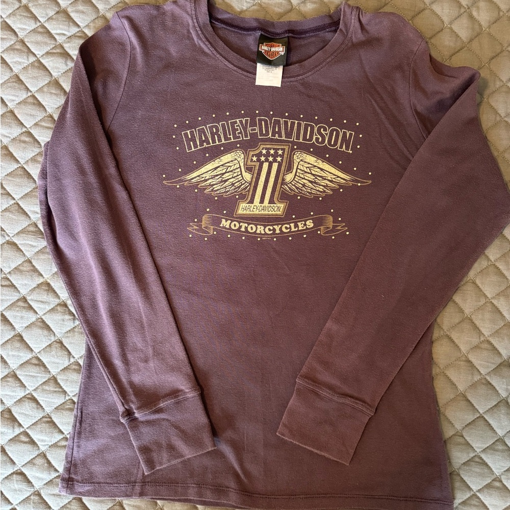 Harley-Davidson Purple Long Sleeve Tee